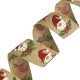 Polyester Ribbon with Santa Claus & Flowers 60mm (~10yards)
