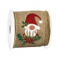 Polyester Ribbon with Santa Claus & Flowers 60mm (~10yards)