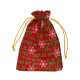 Christmas Pouch Bag with Snowflakes 16x23cm