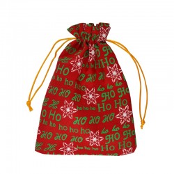 Christmas Pouch Bag with Snowflakes 16x23cm