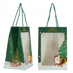 Paper Christmas Bag w/ Santa 300x200x160mm
