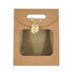 Sac en Papier Marron avec nœud 240 x 190 x 90 mm