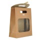 Paper Bag Brown with Bow 240x190x90mm
