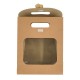 Sac en Papier Marron avec nœud 240 x 190 x 90 mm