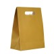Sac en Papier doré avec nœud 240 x 190 x 90 mm
