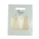 Bolsa de Papel Plateada con Lazo 240 x 190 x 90 mm