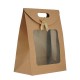 Bolsa de Papel Marrón con Lazo 290 x 220 x 120 mm