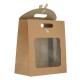 Bolsa de Papel Marrón con Lazo 290 x 220 x 120 mm