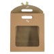 Sac en Papier Marron avec nœud 290 x 220 x 120 mm