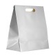Bolsa de Papel Plateada con Lazo 290 x 220 x 120 mm