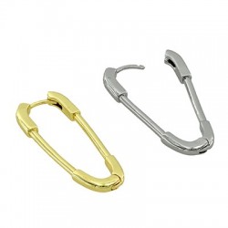 Orecchino in Metallo Ottone Spilla da Balia 30x11mm