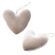 Cojín Decorativo en Terciopelo con forma de Corazón 14x15cm