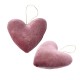 Cojín Decorativo en Terciopelo con forma de Corazón 14x15cm