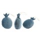 Velvet Lucky Decorative Pomegranate 14x15cm