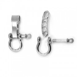 Fermoir Marine en Zamak avec vis 28 x 52 mm