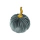 Calabaza Decorativa de Terciopelo con Tallo Metálico ~6 cm