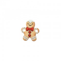 Plexi Acrylic Connector Gingerbread Boy 16x14mm