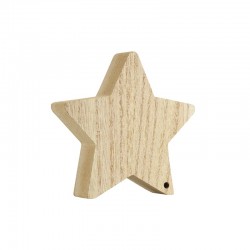 Wooden Deco Star 100mm