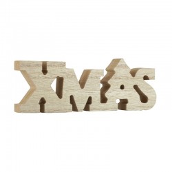 Wooden Deco "XMAS" 60x150mm
