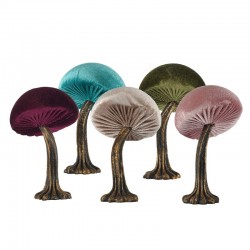 Velvet Deco Mushroom 9x14cm
