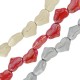 Passante Distanziatore Cuore in Ceramica Smaltata 21x15mm (Ø 3mm)