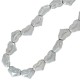 Passante Distanziatore Cuore in Ceramica Smaltata 21x15mm (Ø 3mm)