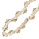Enameled Ceramic Slider Heart Bead 21x15mm Ø3mm