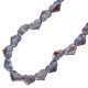 Enameled Ceramic Slider Heart Bead 21x15mm Ø3mm