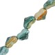 Enameled Ceramic Slider Heart Bead 21x15mm Ø3mm