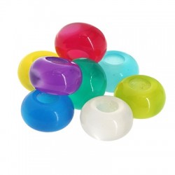 Resin Bead Washer Rpund w/ Cat's Eye Effect14x8mm (Ø5mm)