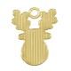 Ciondolo in Zama Smaltata con Renna 13.2X17.2 Mm/1.78 mm
