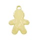 Charm en Zamak Émaillé Garçon en pain D'Épice 18.2 x 13 Mm/1.97 mm