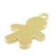 Enameled Zamak Charm Gingerbread Boy 18.2x13mm/1.97mm