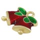 Ciondolo in Zama Smaltata con Campanelle e Foglie 16.6X14 Mm/3.9 mm