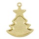 Ciondolo in Zama Smaltata con Albero di Natale 16.6X21.5 Mm/1.97 mm