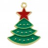 24K Gold Plated/ Green/ Red