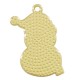 Enameled Zamak Pendant Snowman 26.7x16mm/1.2mm