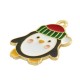 Charm Pingouin en Zamak Émaillé 18.85 x 22.4 Mm/1.28 mm
