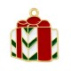 Enameled Zamak Charm Gift 19x21.5mm/1.25mm