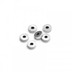 Μεταλλική Μπρούτζινη Χάντρα Ροδέλα 6x2mm (Ø1.8mm)