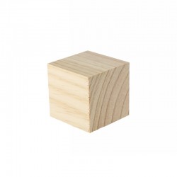 Wooden Deco Cube 60mm