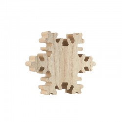 Wooden Deco Snowflake 89x105mm