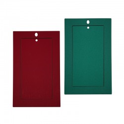 Wooden Pendant Rectangular with Frame 78x130mm (2pcs/Set)