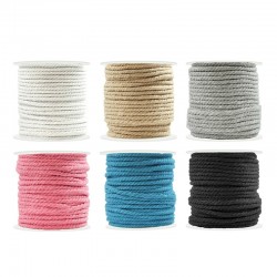 Cordon en Coton Tressé 4 mm