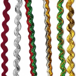 Polyester Ribbon Zig Zag 5mm (24mtrs/ Spool)