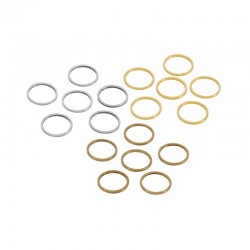 Brass Connector Round 6mm/0.8mm