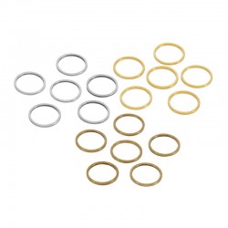 Brass Connector Round 8mm/0.8mm