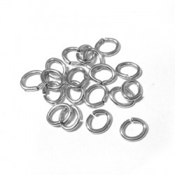 Anellino in Ottone Ovale  6x7.5x1.2mm