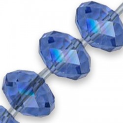 Crystal Washer Bead Faceted 16x12mm (24pcs/str)
