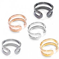 Brass Ring Double 21mm